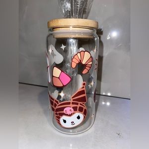 Kawaii Kitty and Friends Pan Dulce Clear Beer Can Glass Cup